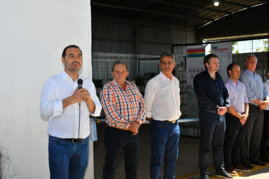 Sobre Ruta Provincial 27, Valdés dejó inaugurado Centro de Acopio para el manejo de envases fitosanitarios