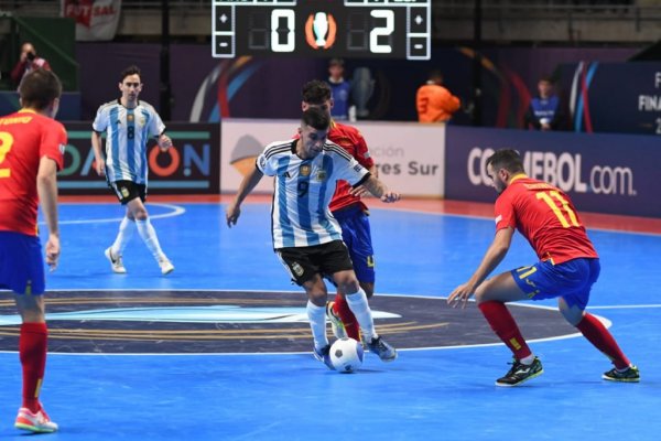 Argentina perdió con España y jugará por el tercer puesto de la Finalissima de Futsal