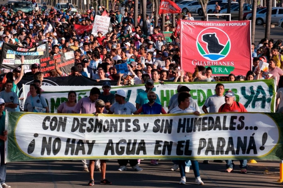 Miles de personas se sumaron en Corrientes al reclamo por una Ley de Humedales