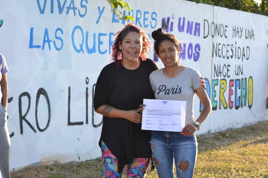 La Escuela Popular Kuña Mbarete, de Corrientes, finalizó su ciclo de formación en género y diversidad