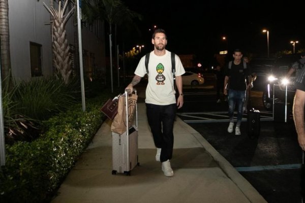 Lionel Messi llegó a Miami para afrontar los últimos amistosos previos a Qatar