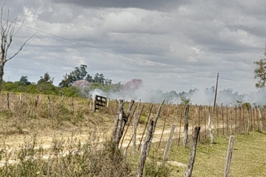 Demoraron a un hombre por iniciar una quema en Corrientes