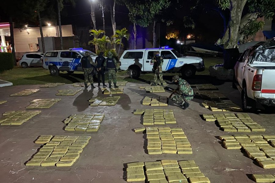 Megaoperativo en Corrientes: secuestraron una tonelada de droga y detuvieron a un hombre
