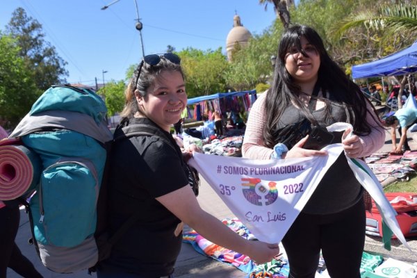 San Luis comenzó a recibir participantes del 35° Encuentro Plurinacional de Mujeres