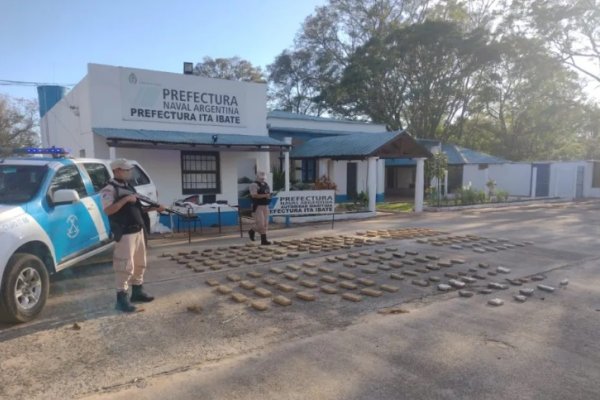 Prefectura secuestró más de 157 kilos de marihuana en Corrientes