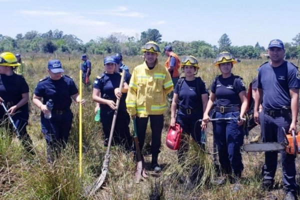 Corrientes capacita a sus policías para combatir los incendios forestales