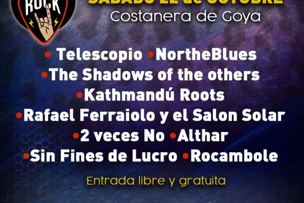 Goya Rock: Gran convocatoria de bandas locales y de la región