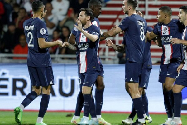 Con un show de Messi, PSG goleó a Ajaccio por la Ligue 1