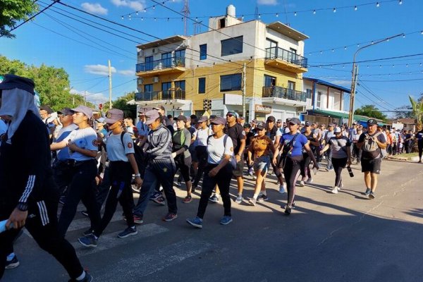 Penitenciaros de la Policía de Corrientes peregrinaron hacia Itatí