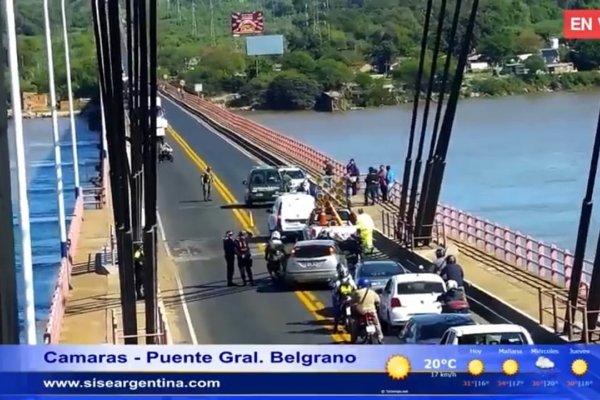 Corrientes: demoras sobre el puente interprovincial por desprendimiento de rueda de un camión