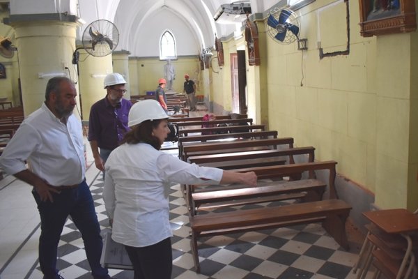 Refaccionan la iglesia Nazareno del centro capitalino