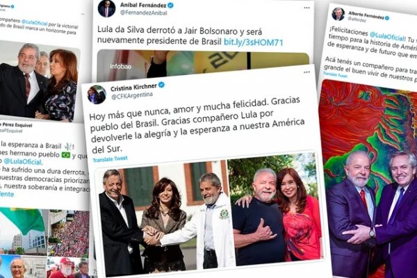 El Presidente y CFK saludaron a Lula por el triunfo: “Gracias por devolverle la esperanza a nuestra América del Sur&