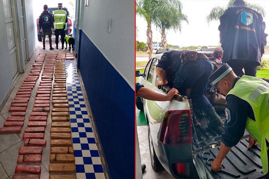Secuestraron 90 kilos de droga en la Autovía 14: ingresó desde Corrientes
