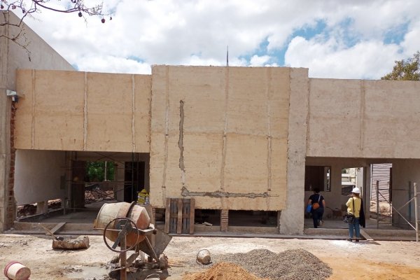 Avanzan los trabajos de ampliación del Hospital “Samuel W. Robinson” de Monte Caseros