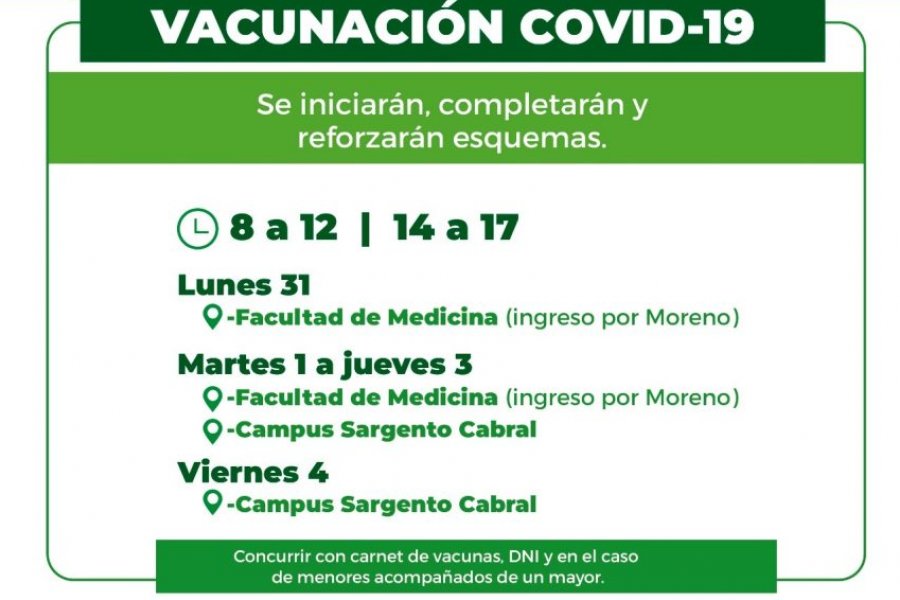 Covid-19: se aplica el tercer refuerzo de la vacuna a personas desde los 12 años