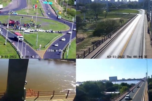 Una protesta social dificultó el acceso a Corrientes desde la provincia del Chaco