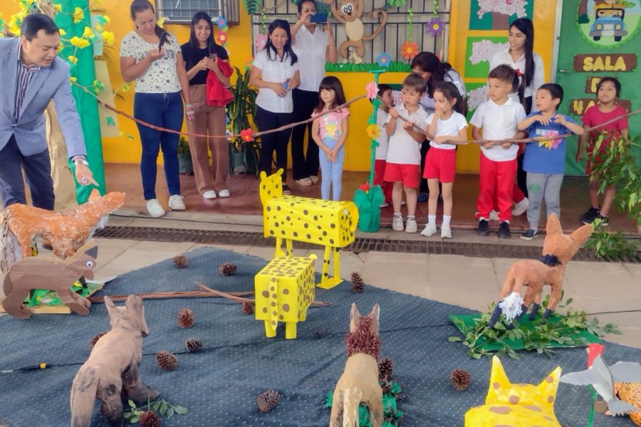 Niños del CDI Padre Mujica presentaron Expo Proyecto Iberá