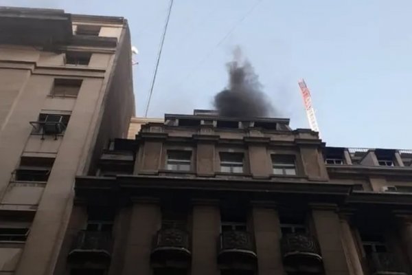 Incendio en el Ministerio de Economía de la Nación