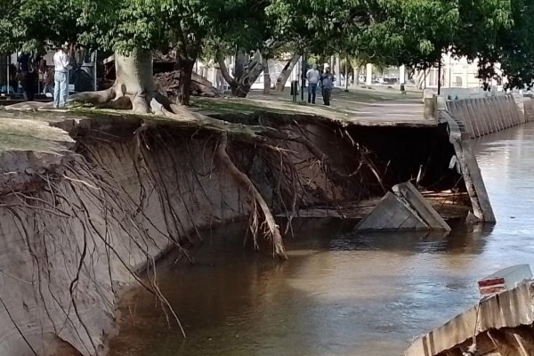 Corrientes: habrá una denuncia penal por el derrumbe de la costanera goyana