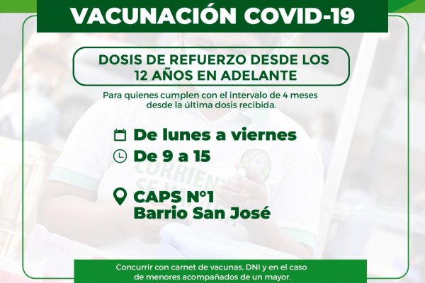 Conoce el cronograma de vacunación para esta semana