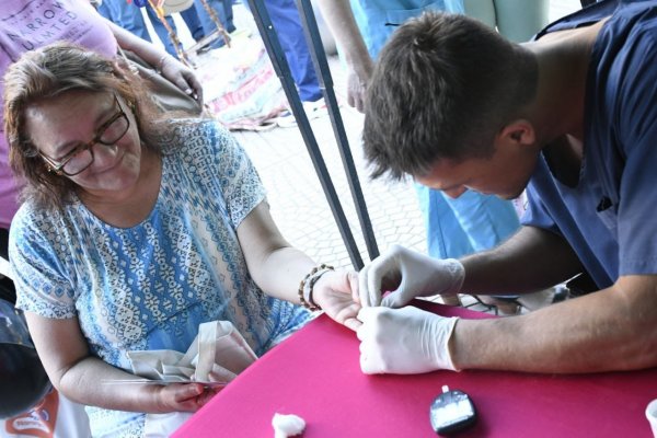 Con juegos y controles de salud, la Municipalidad concientizó sobre la diabetes