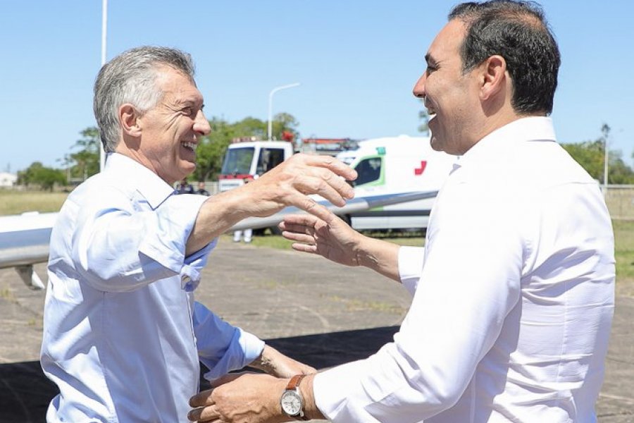 Macri está en Goya con el Gobernador Valdés: señales internas para JxC
