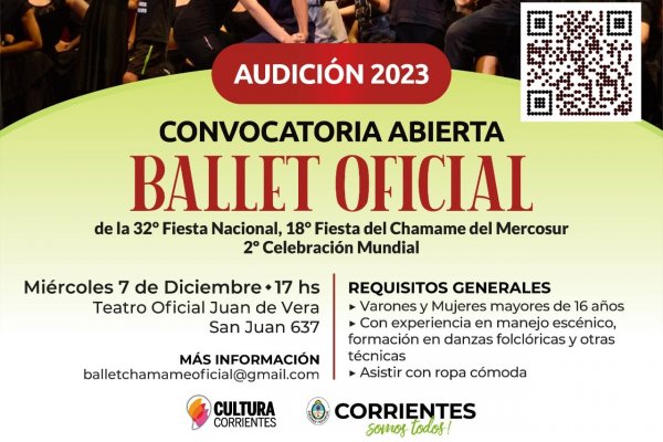 Convocatoria para integrar el Ballet Oficial