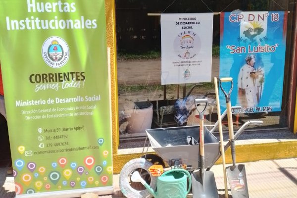 Desarrollo Social entregó entregó semillas y herramientas