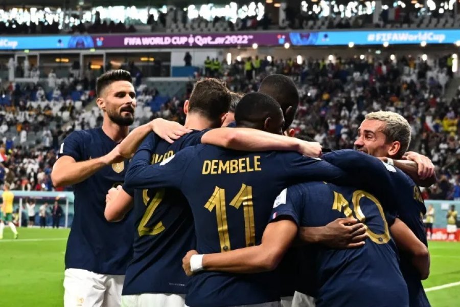 Francia aplastó a Australia en su debut en el Mundial de Qatar