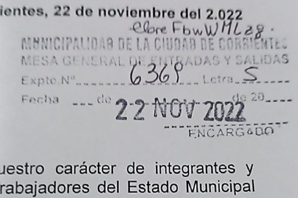 SI.T.E.M.CO. solicita un bono de fin de año de $90.000 para trabajadores municipales