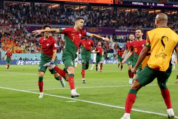 Portugal le ganó a Ghana y lidera el Grupo H con el récord de Cristiano Ronaldo