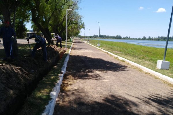 Comenzó la obra de revalorización de la Costanera de Saladas