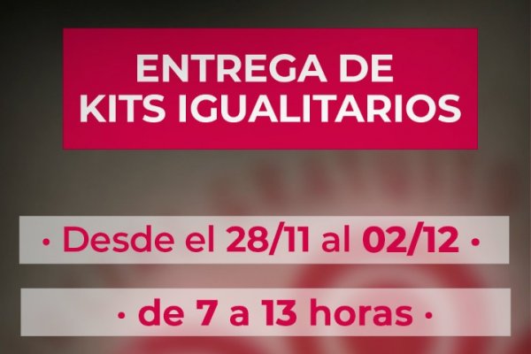 Entrega de kits igualitarios