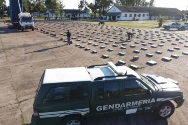 Un camión trasladaba nueve toneladas de marihuana y fue detenido en Corrientes