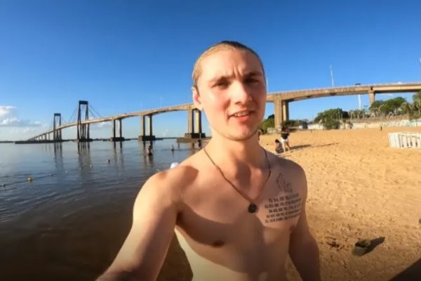 Un influencer danés mostró la playa Arazaty y es furor en las redes