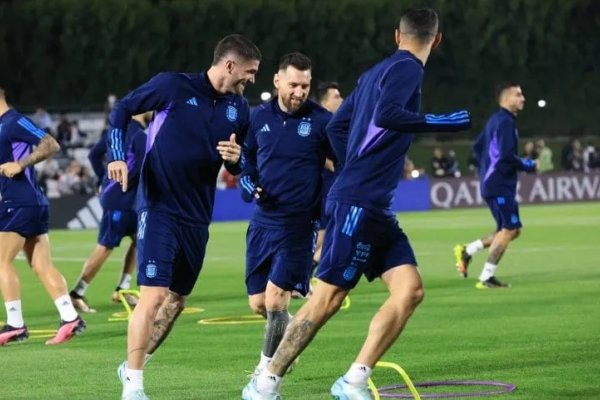 Último ensayo: Scaloni piensa a Di María y De Paul como titulares ante Croacia