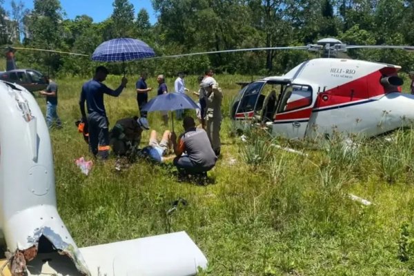 Río de Janeiro: Dos turistas argentinos resultaron heridos tras caer el helicóptero en el que viajaban