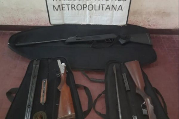 Policía recupero armas que fueron robadas días antes