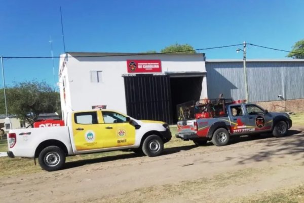 Bomberos recibieron vehículo especial, y lo comenzaron a utilizar ni bien llegaron al cuartel