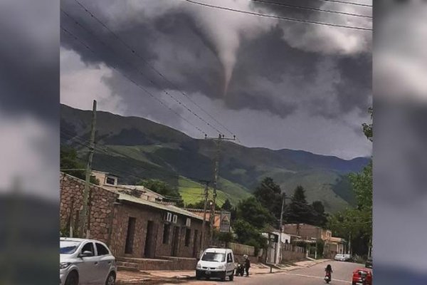Un tornado sorprendió a todos en Tucumán