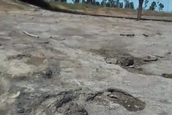 Sequía en Corrientes: otra impactante del arroyo Batel totalmente seco
