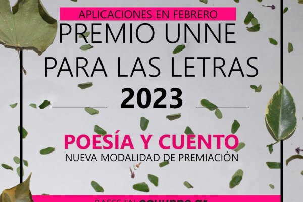 Se viene el Premio UNNE para las letras 2023