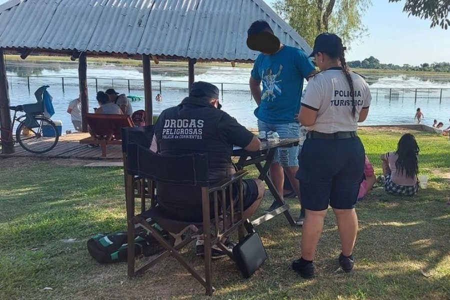 Corrientes: encontraron drogas para comercializar en un balneario municipal
