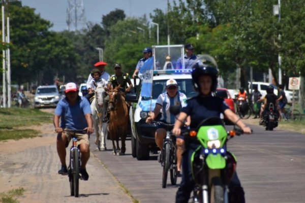 Llegó a Corrientes la Virgen de Itatí que estará en la Fiesta Nacional del Chamamé