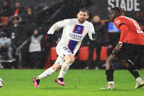 Volvió el tridente de Messi, Mbappé y Neymar, pero PSG cayó ante Stade Rennes