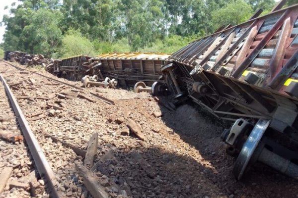 Descarriló una formación de ferrocarril en el sur provincial cerca de una zona urbana