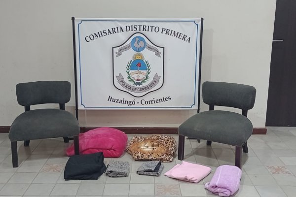 Se robó sillones, sábanas, cortinas y toallas de un motel en Corrientes