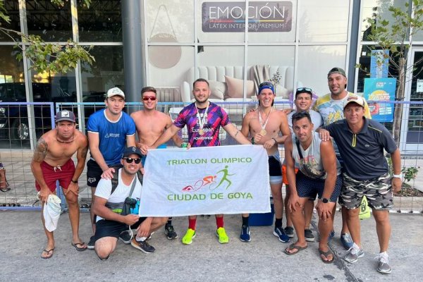 Goya marcó fuerte presencia en el Triatlón Internacional de La Paz