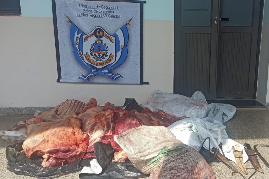 Golpe al abigeato: secuestraron casi 200 kilos de carne camino a Empedrado