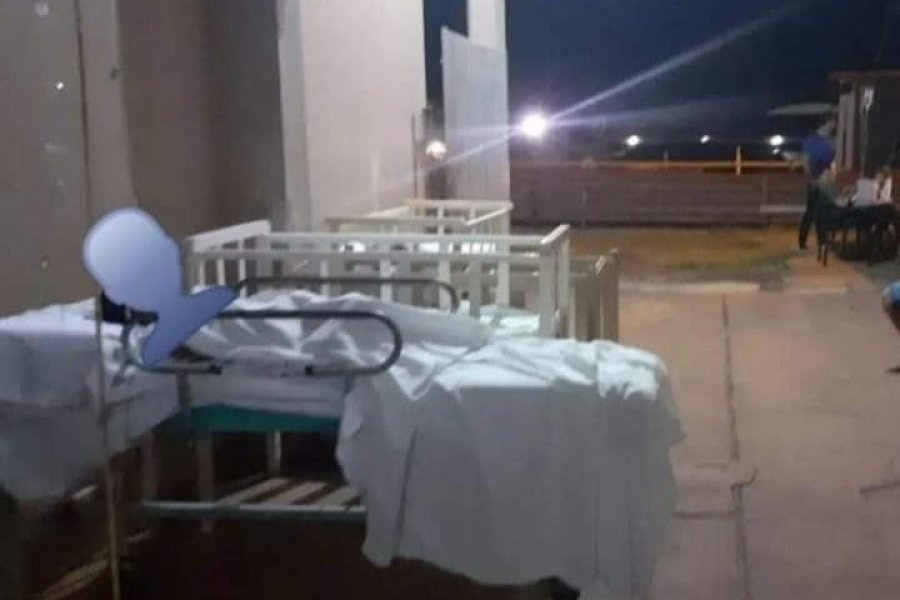 Corrientes: en un hospital ubican a pacientes en el patio por falta de energía